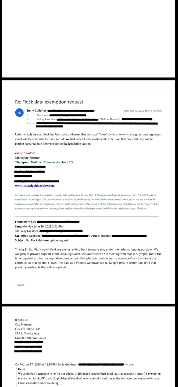 June 30, 2025 City and counsel correspondence
