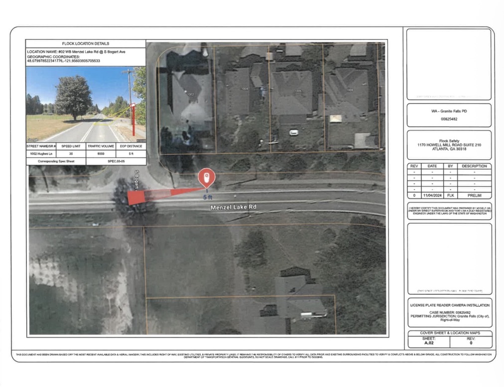 <b>Location #02.</b> WB Menzel Lake Rd @ S Bogart Ave.
